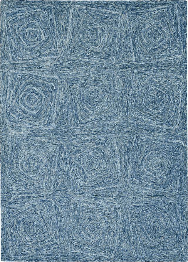 Laselle Navy 7'6 x 9'6 Rug - Thumbnail - Image 1