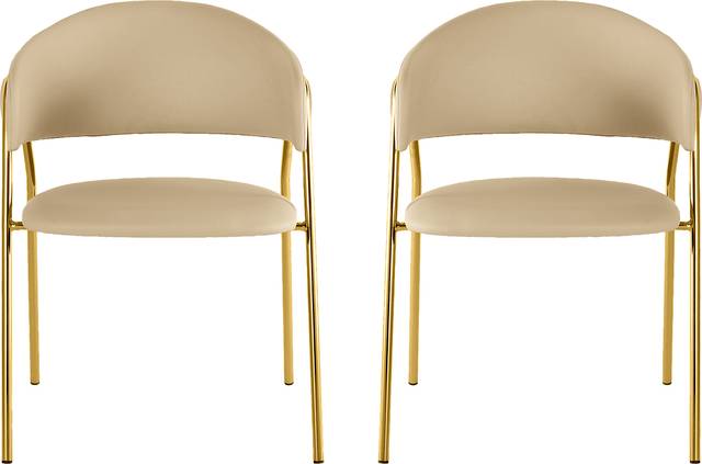 Lasiandra Beige Dining Chair, Set of 2 - Thumbnail - Image 1