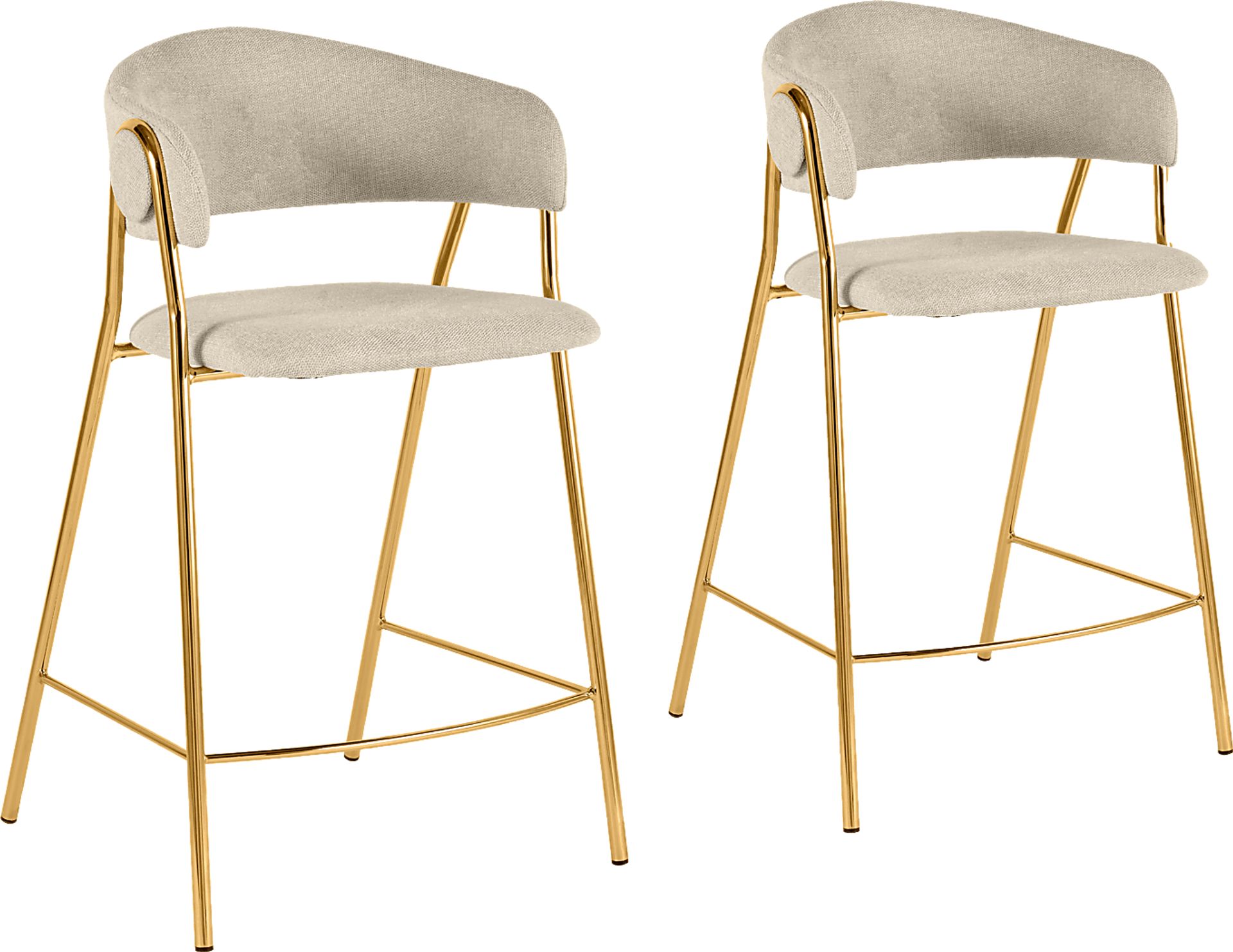 Lasiandra Cream Counter Stool, Set of 2 - Image 1