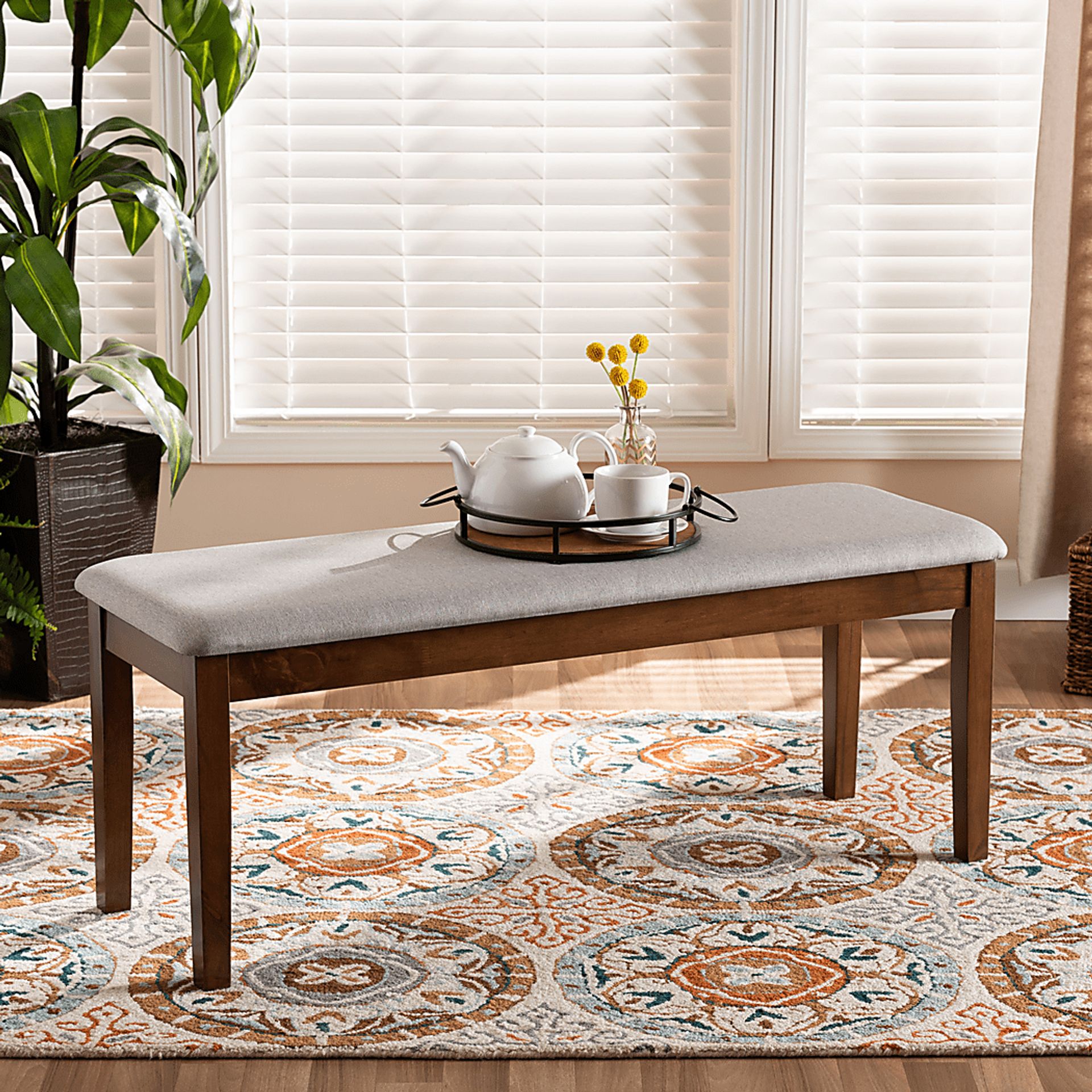 Lasic Walnut Bench - Image 5