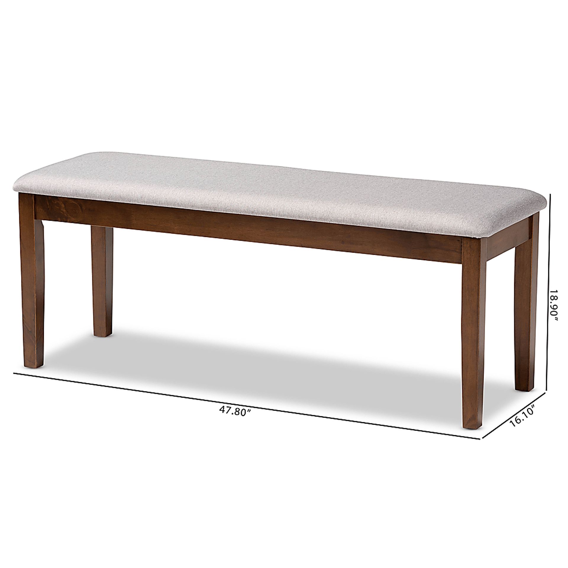 Lasic Walnut Bench - Image 7