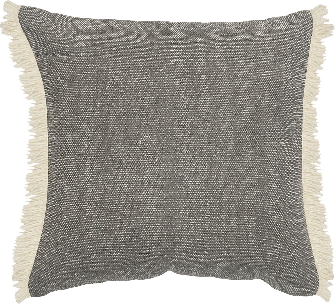 Laspelan Gray Throw Pillow