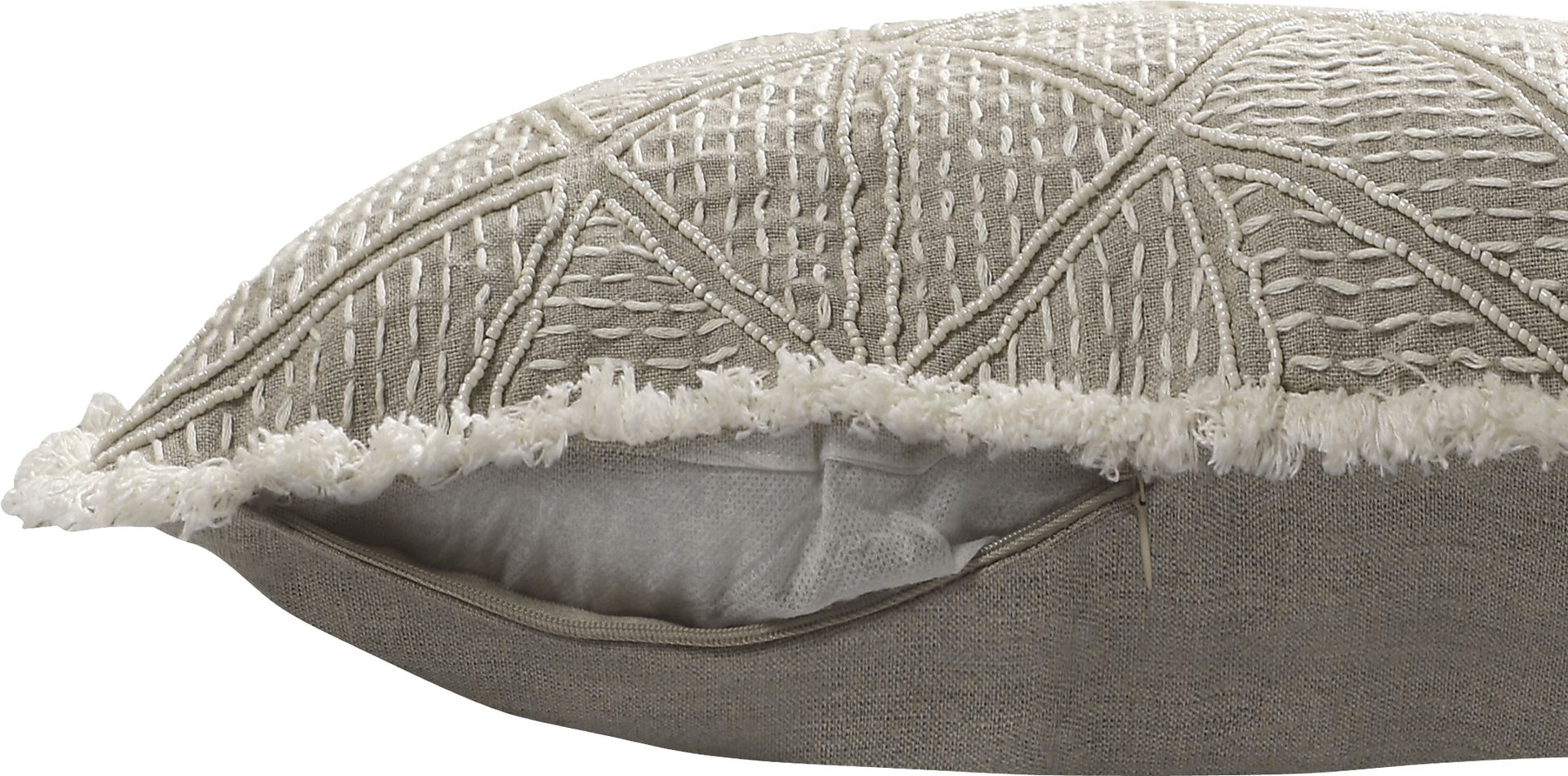 Lassree Ivory Accent Pillow - Image 4