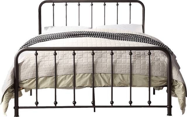 Lasula Brown Full Post Bed - Thumbnail - Image 1