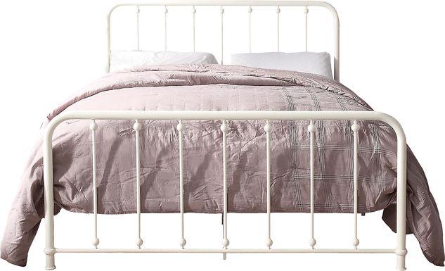 Lasula White Full Post Bed