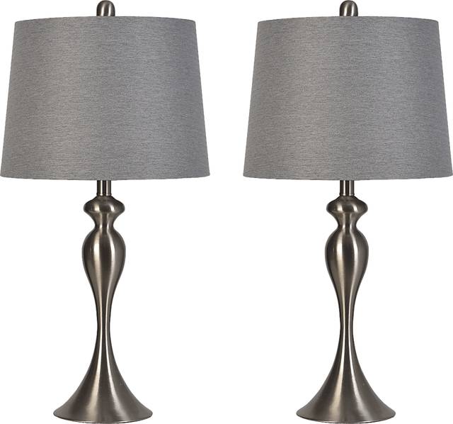 Latania Cave Silver Lamp, Set of 2 - Thumbnail - Image 1