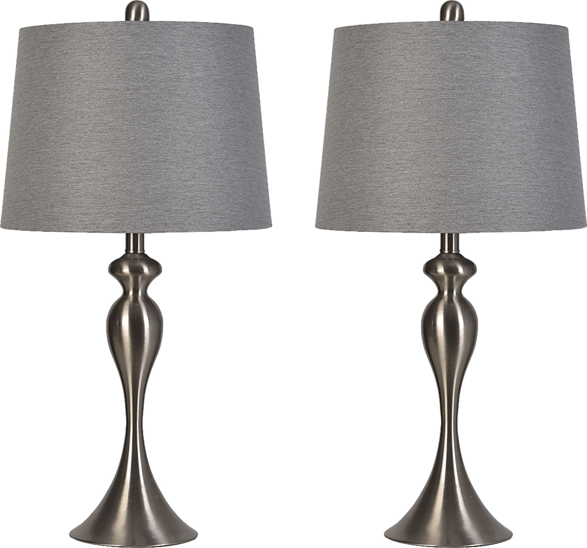 Latania Cave Silver Lamp, Set of 2 - Image 1