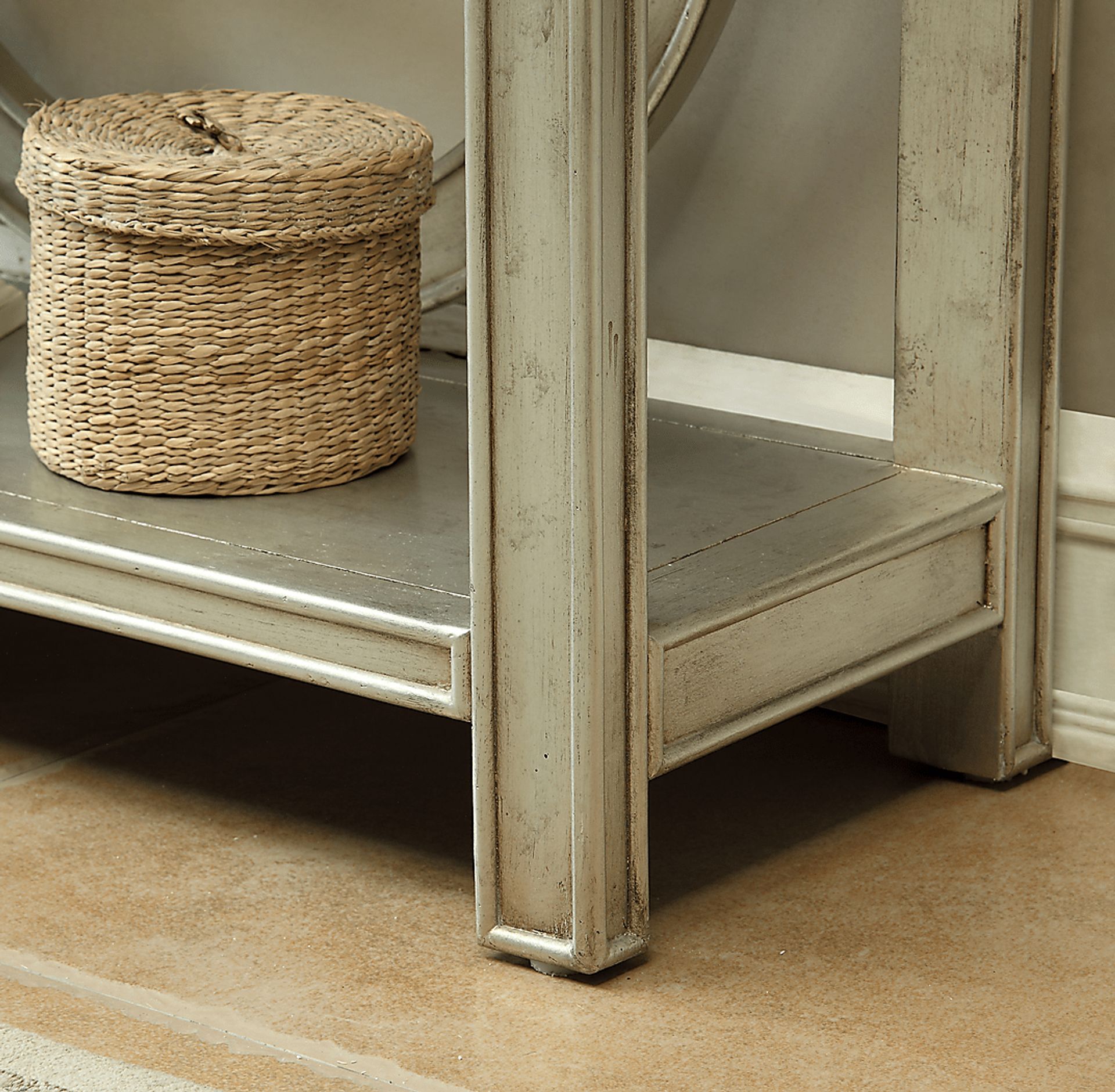 Latchington Beige Sofa Table - Image 4