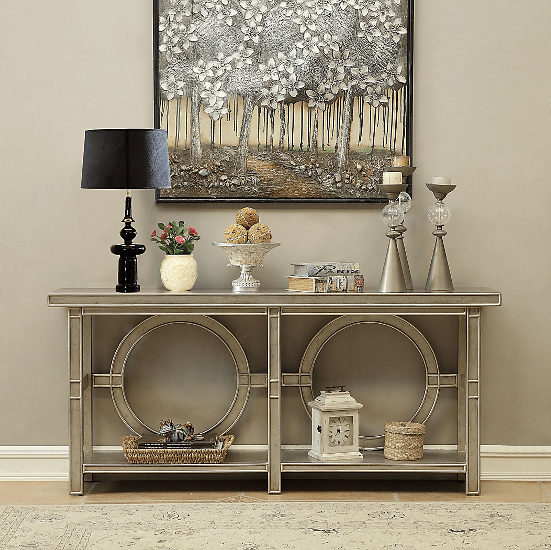 Latchington Beige Sofa Table - Image 5