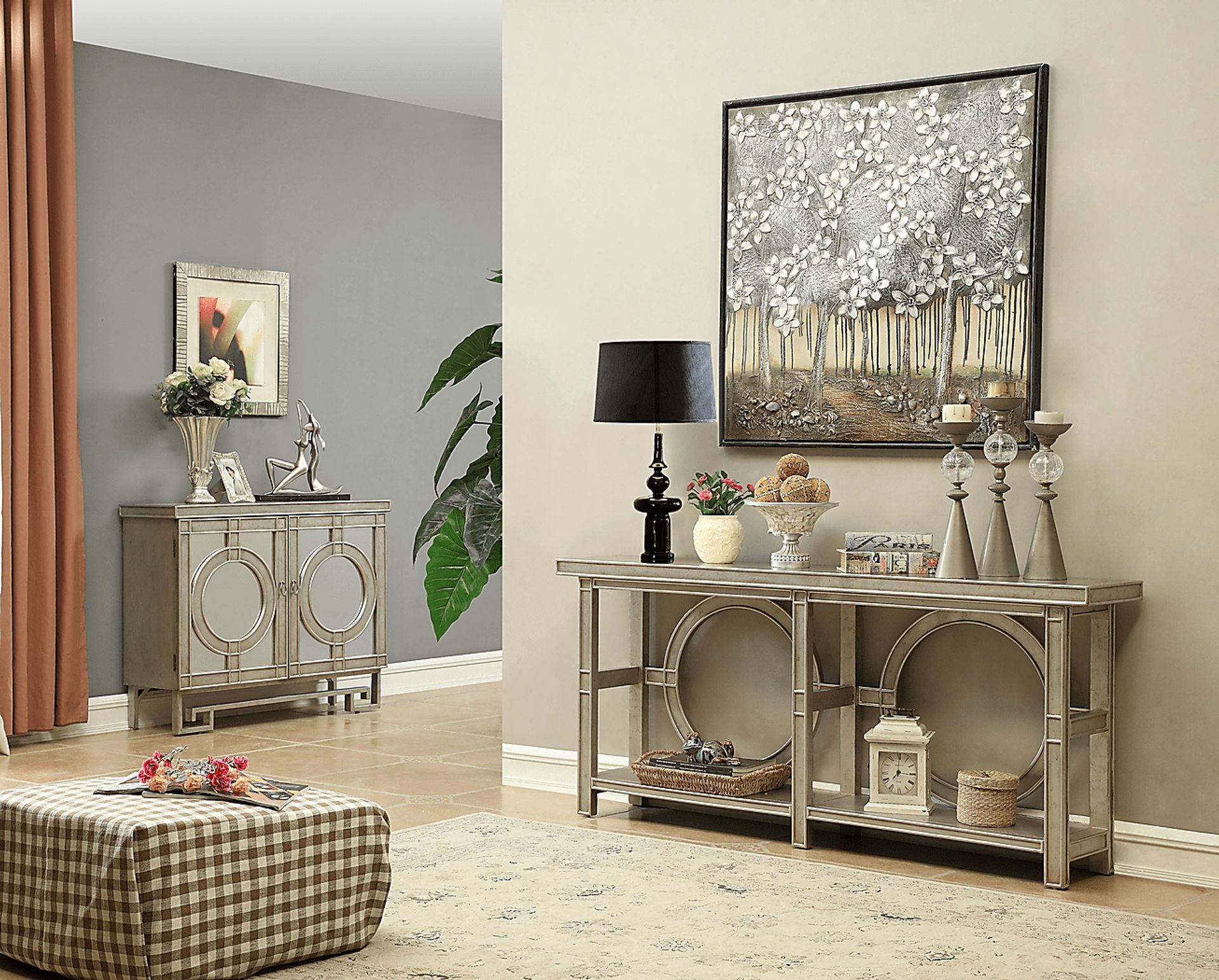 Latchington Beige Sofa Table - Image 6
