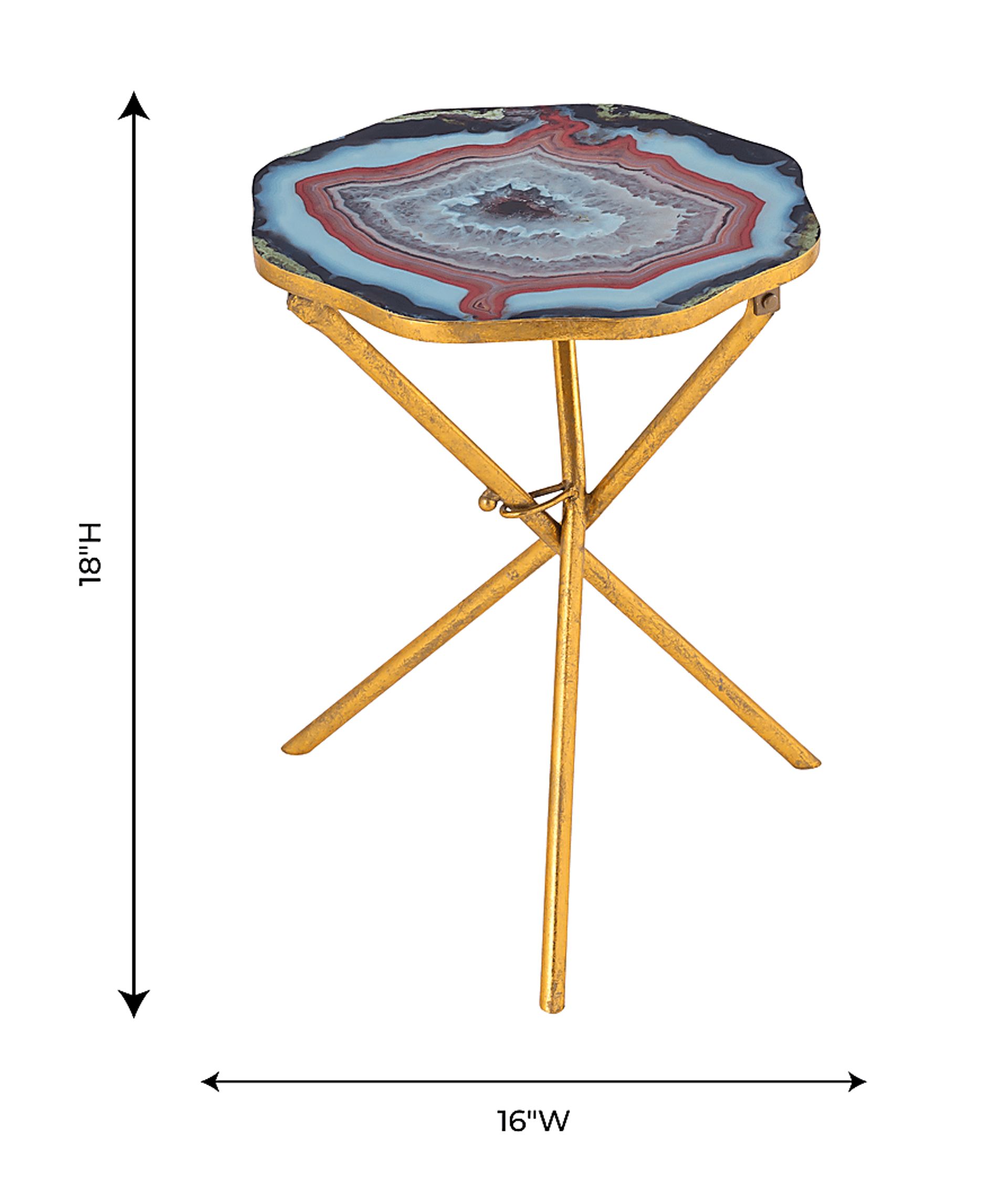 Lateran Blue Accent Table - Image 6