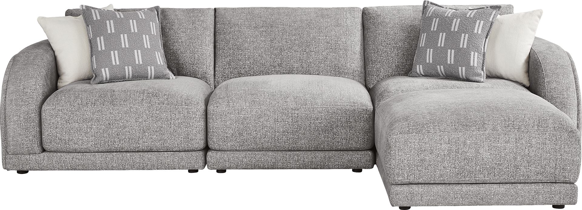 Latham Court Gray 4 Pc Sectional - Image 1