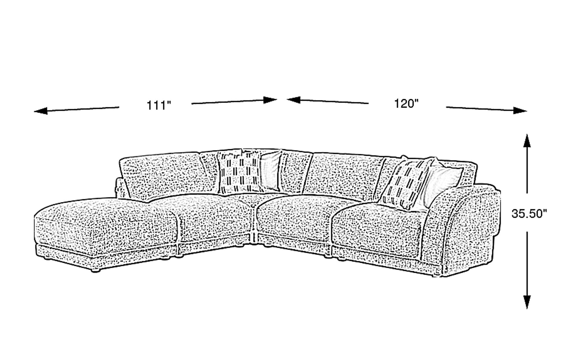 Dimension Image. Please refer to the Dimension Tab on this page for dimension details.