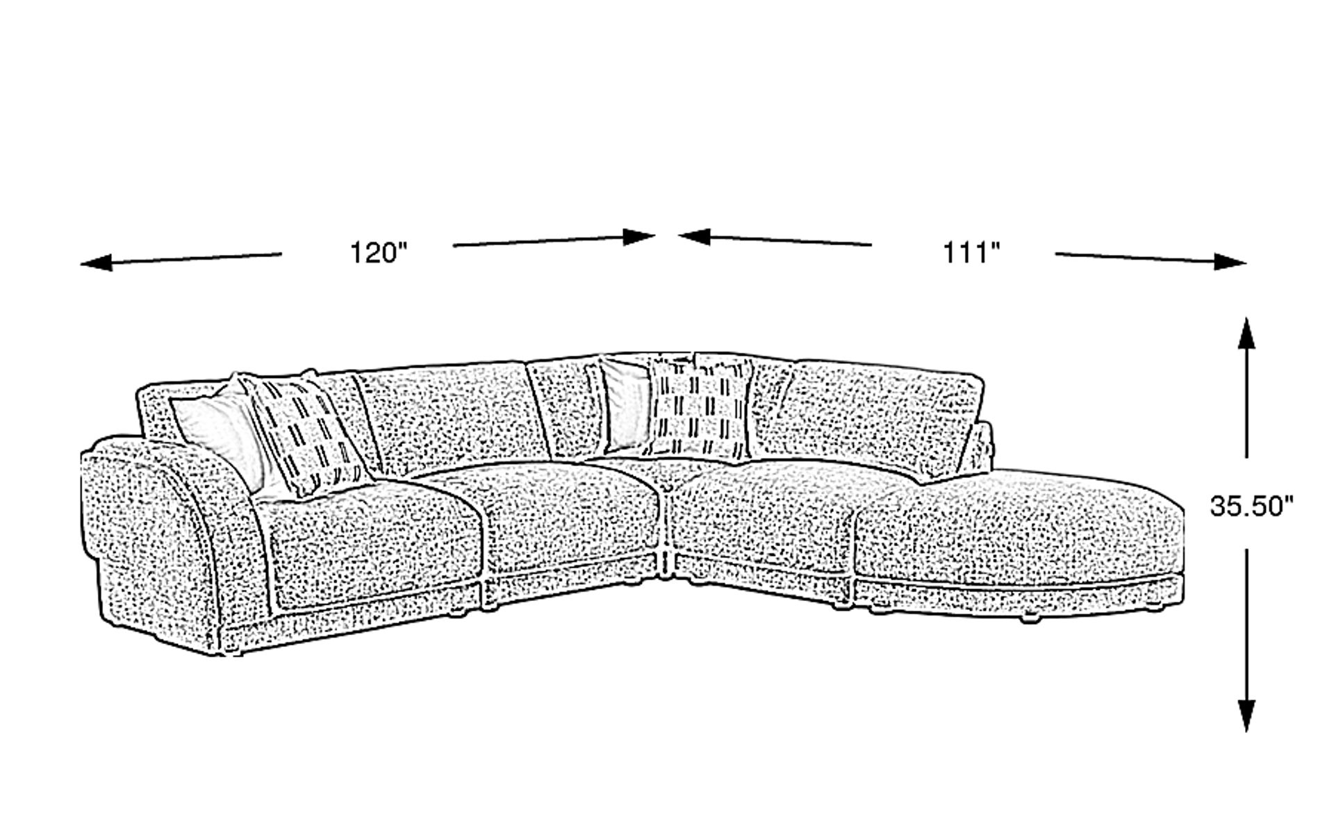 Dimension Image. Please refer to the Dimension Tab on this page for dimension details.