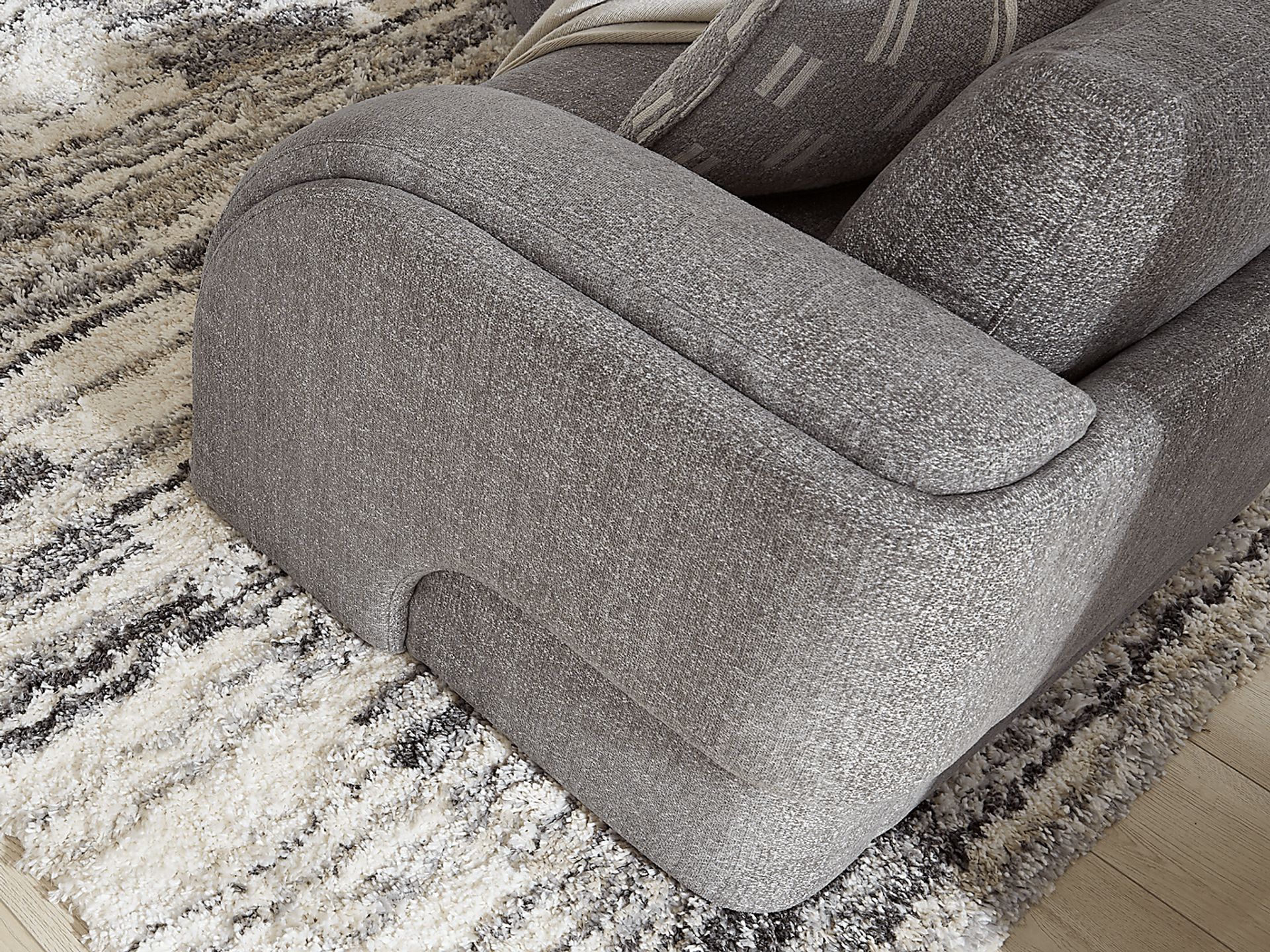 Latham Court Gray 5 Pc Sectional - Image 5