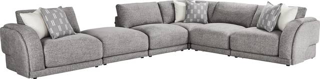 Latham Court Gray 6 Pc Sectional - Thumbnail - Image 1