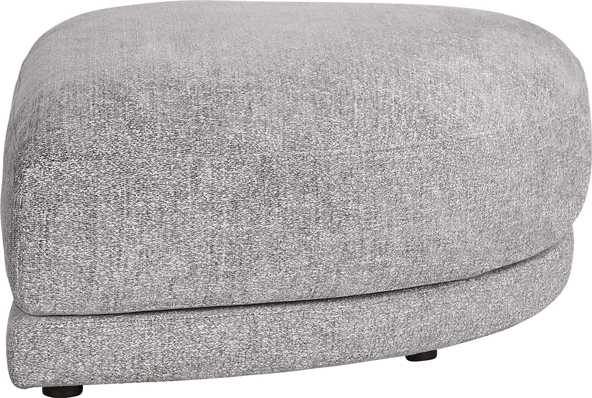 Latham Court Gray Pie Bumper Ottoman - Image 2