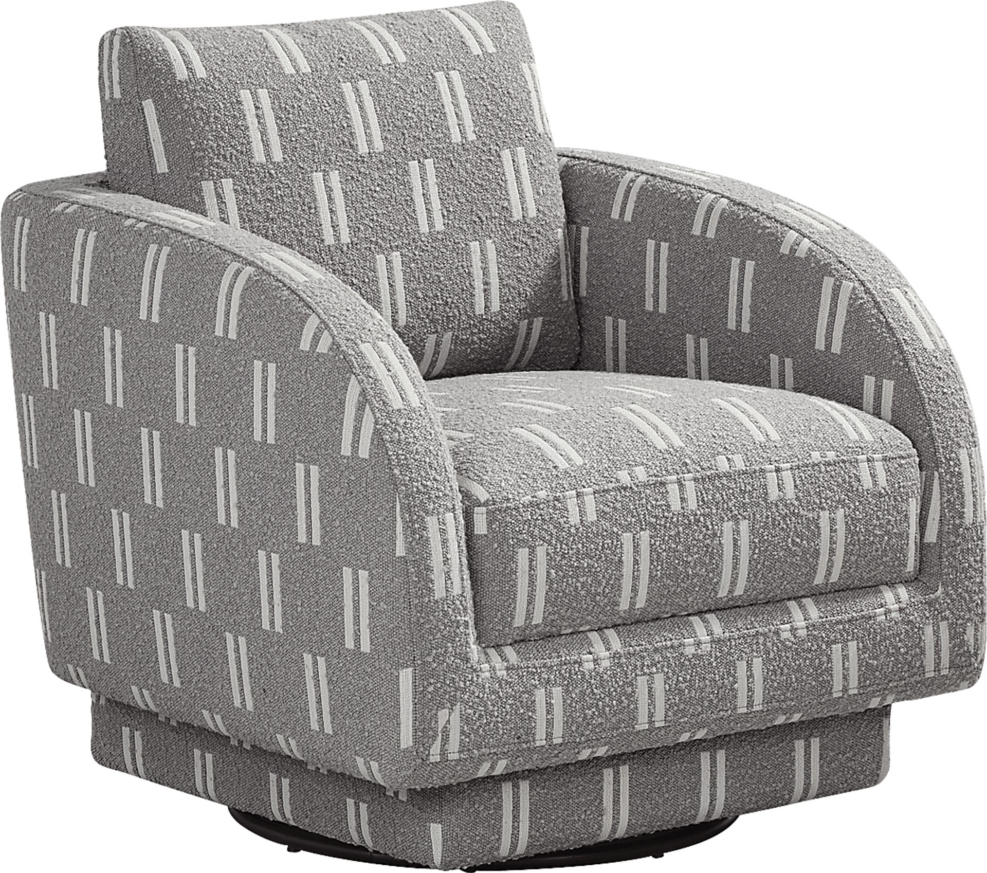 Latham Court Gray Swivel Accent Chair - Image 1