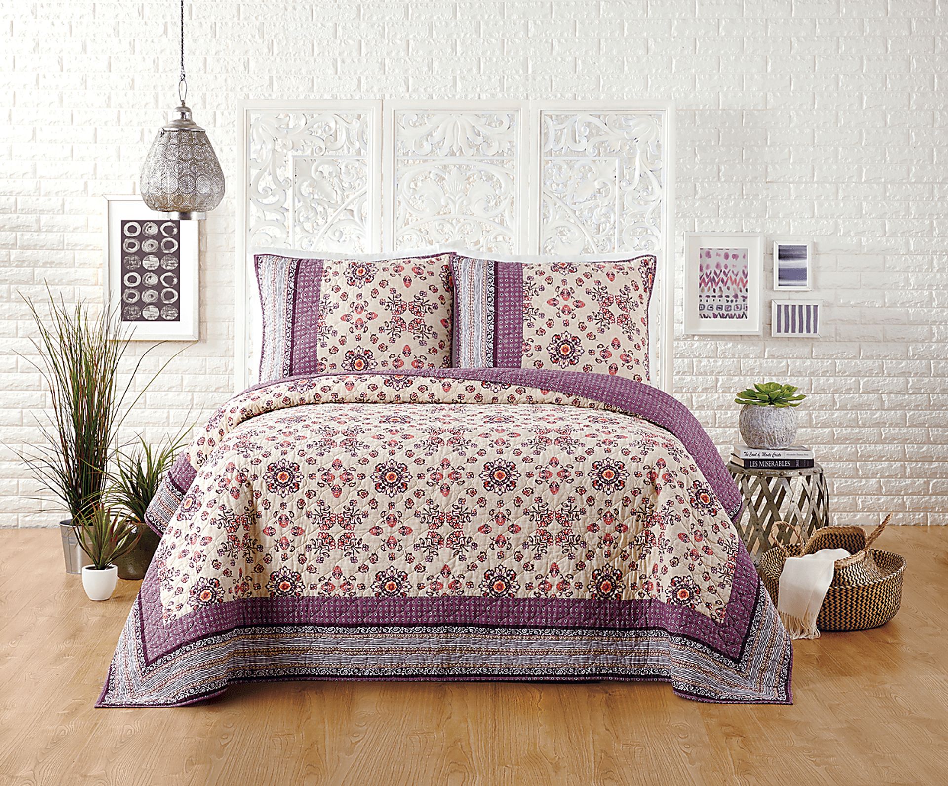 Latoria Purple Full/Queen Quilt - Image 1