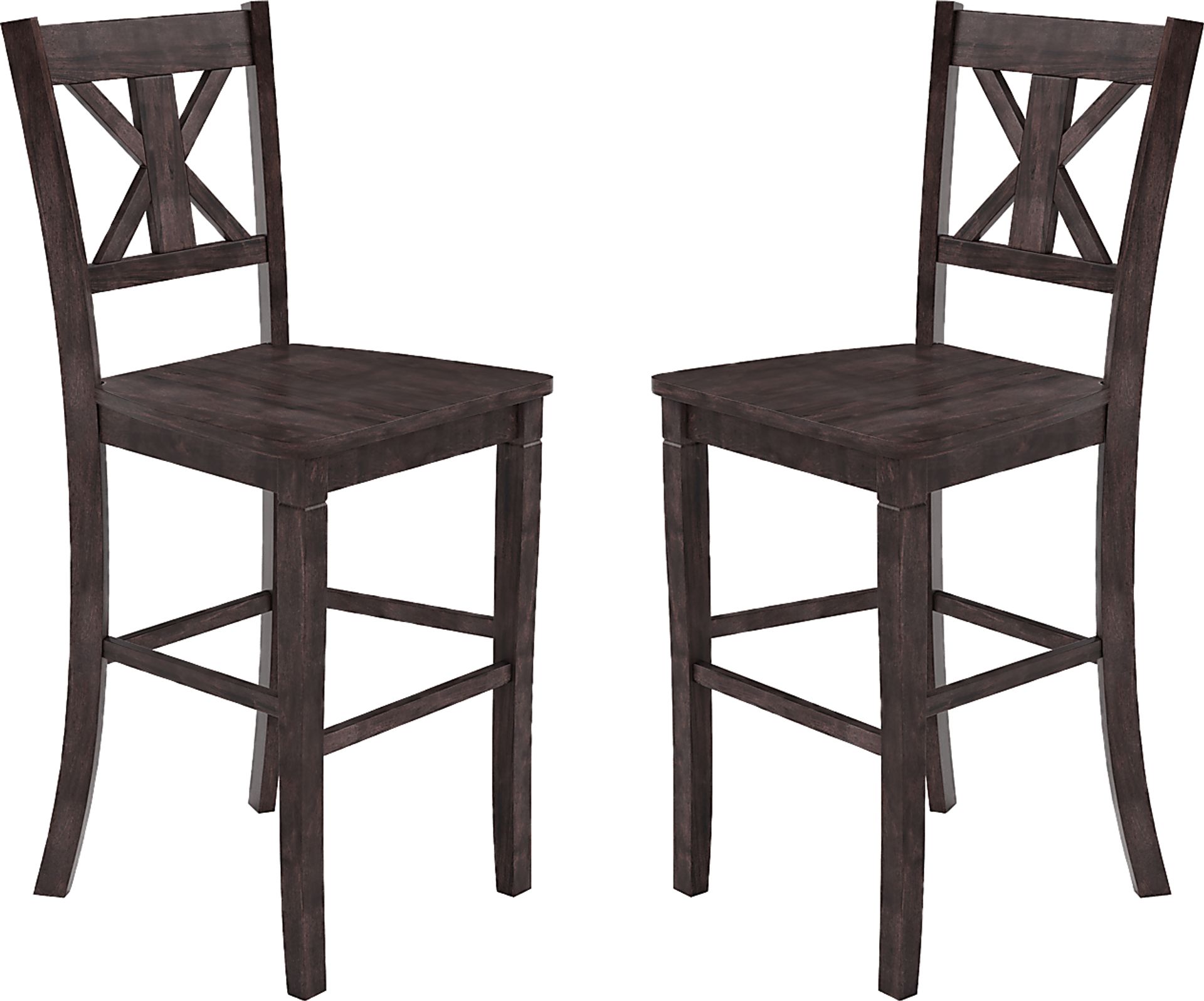 Latourette Gray Barstool, Set of 2 - Image 1