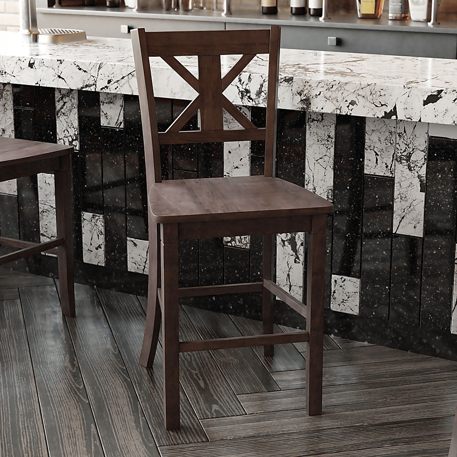 Latourette Gray Counter Height Stool, Set of 2 - Image 3