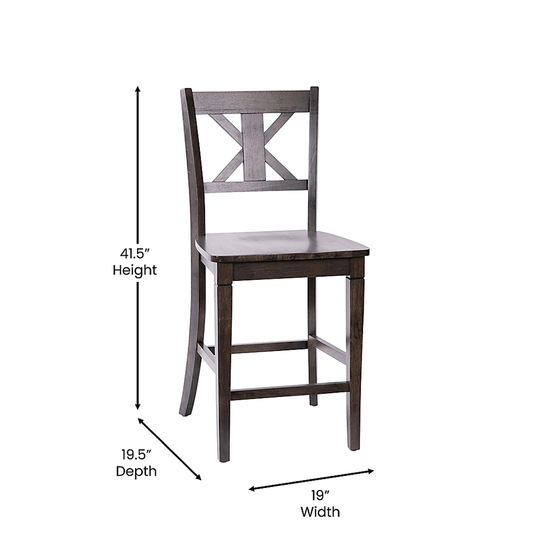 Latourette Gray Counter Height Stool, Set of 2 - Image 9