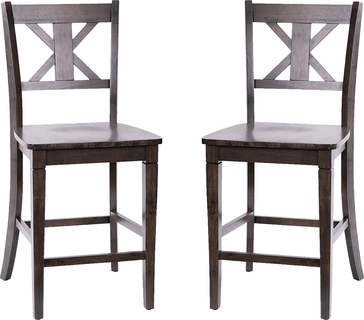 Latourette Gray Counter Height Stool, Set of 2