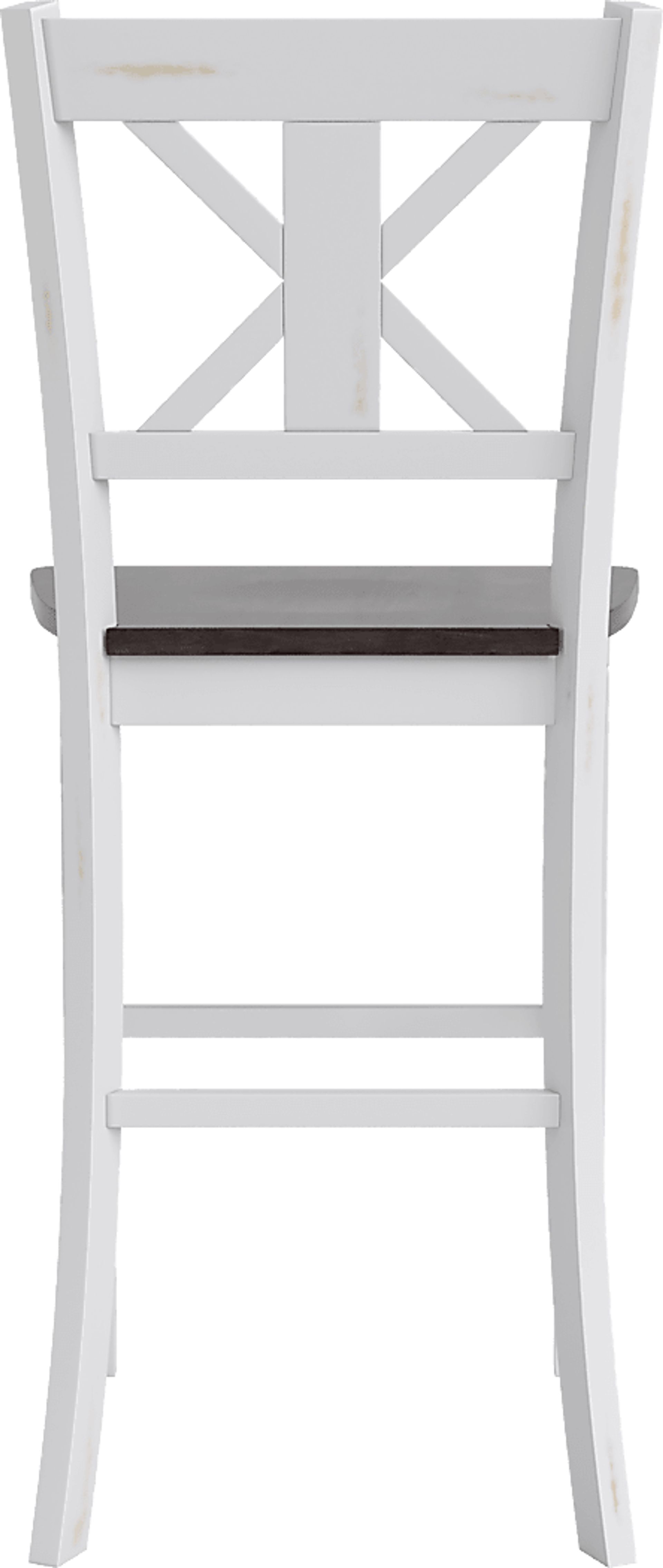 Latourette White Barstool, Set of 2 - Image 6