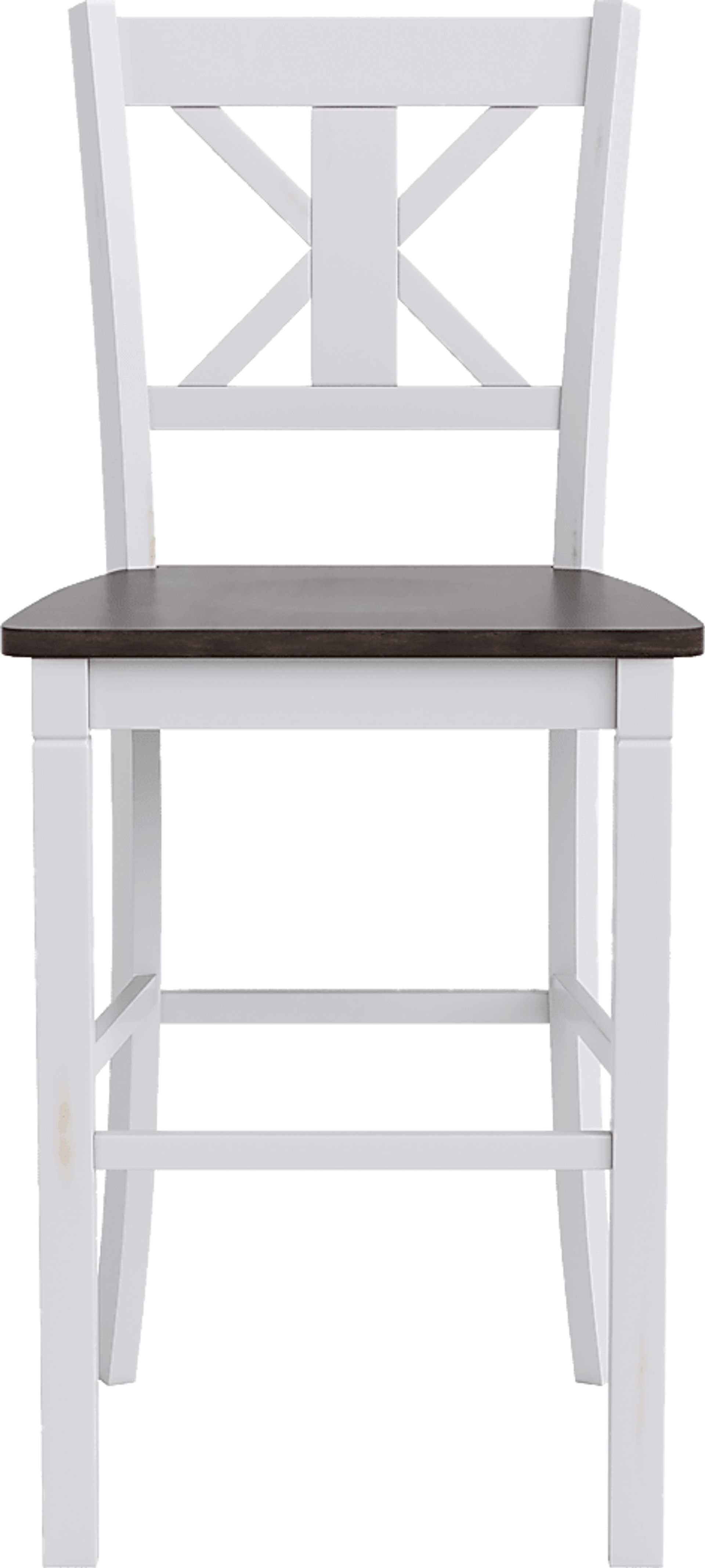 Latourette White Barstool, Set of 2 - Image 7