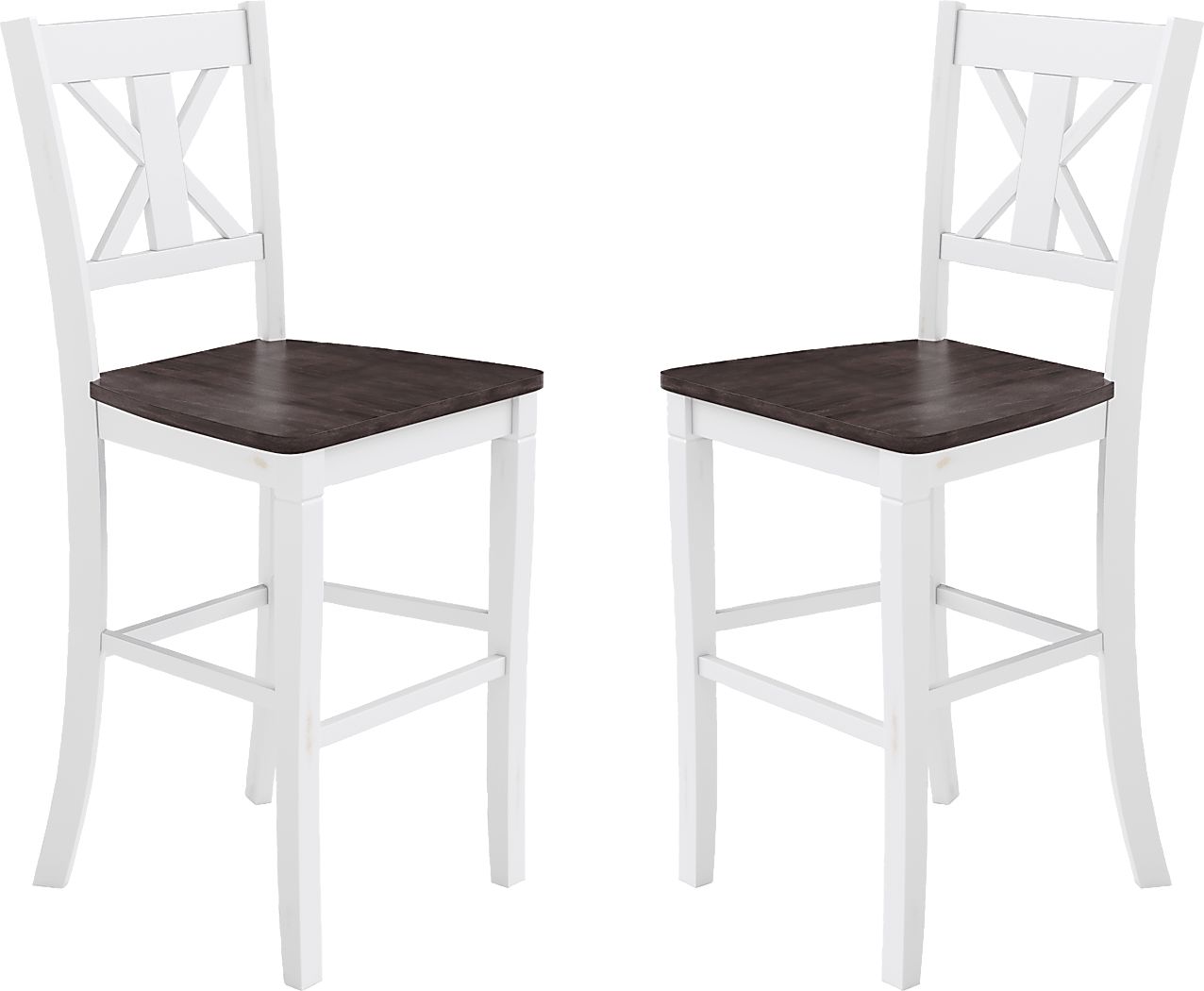 Latourette White Barstool, Set of 2