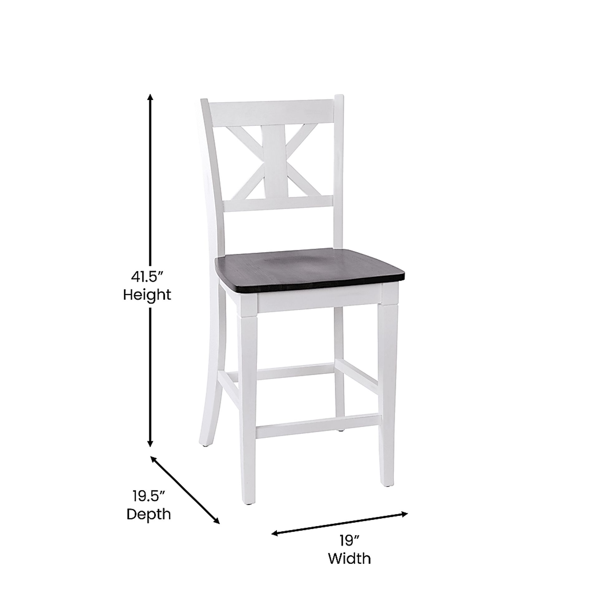 Latourette White Counter Height Stool, Set of 2 - Image 11