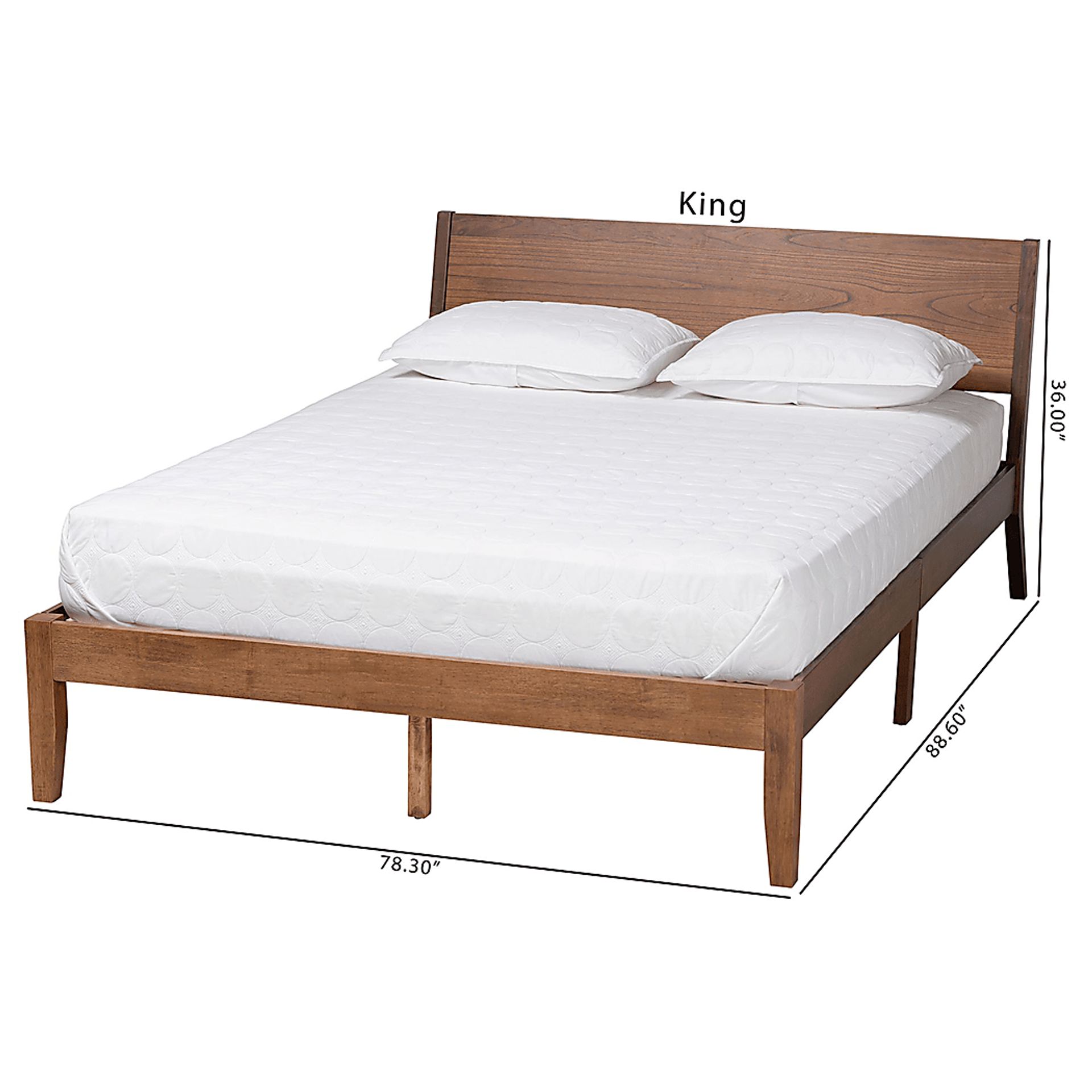 Lattasburg Brown King Platform Bed - Image 9