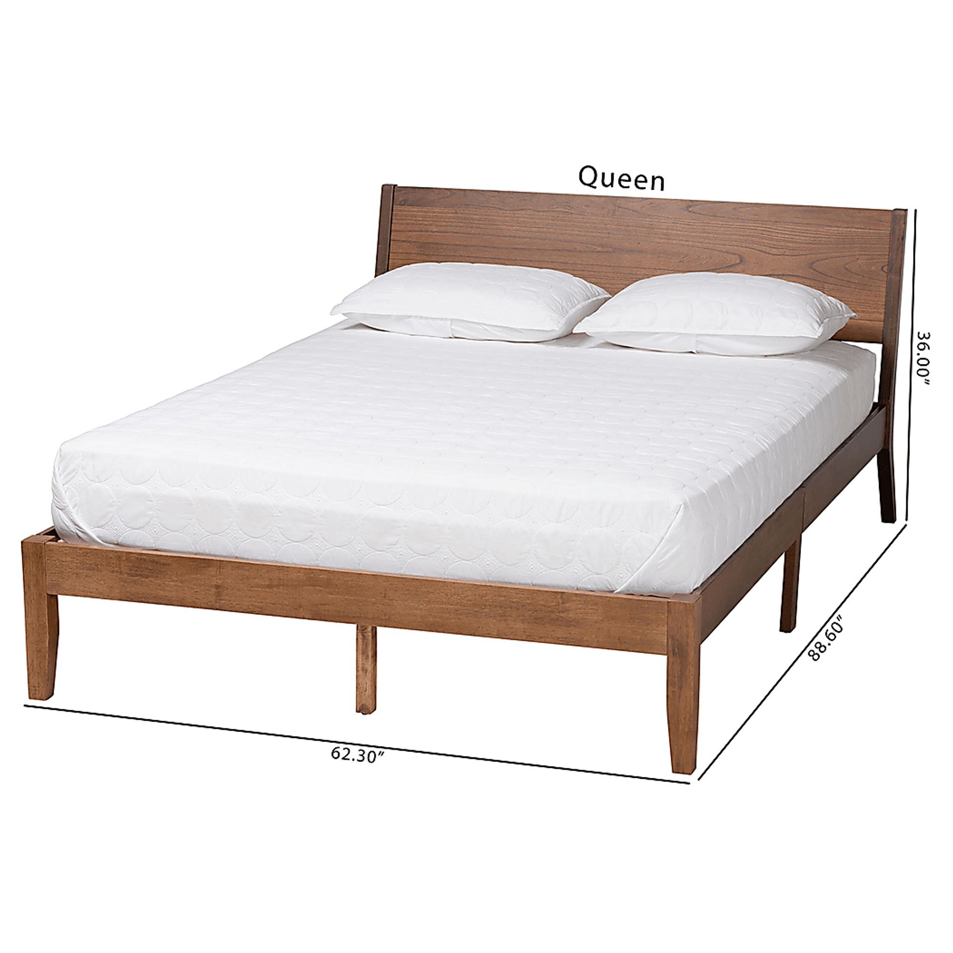 Lattasburg Brown Queen Platform Bed - Image 9
