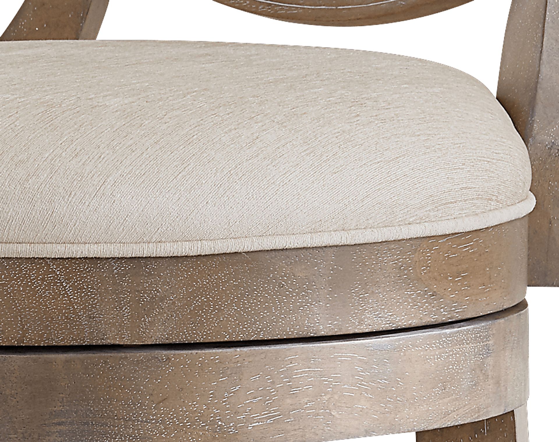Lattimo Cream Swivel Counter Height Stool - Image 4