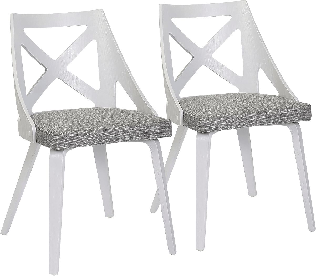 Lauber I Gray Side Chair Set of 2