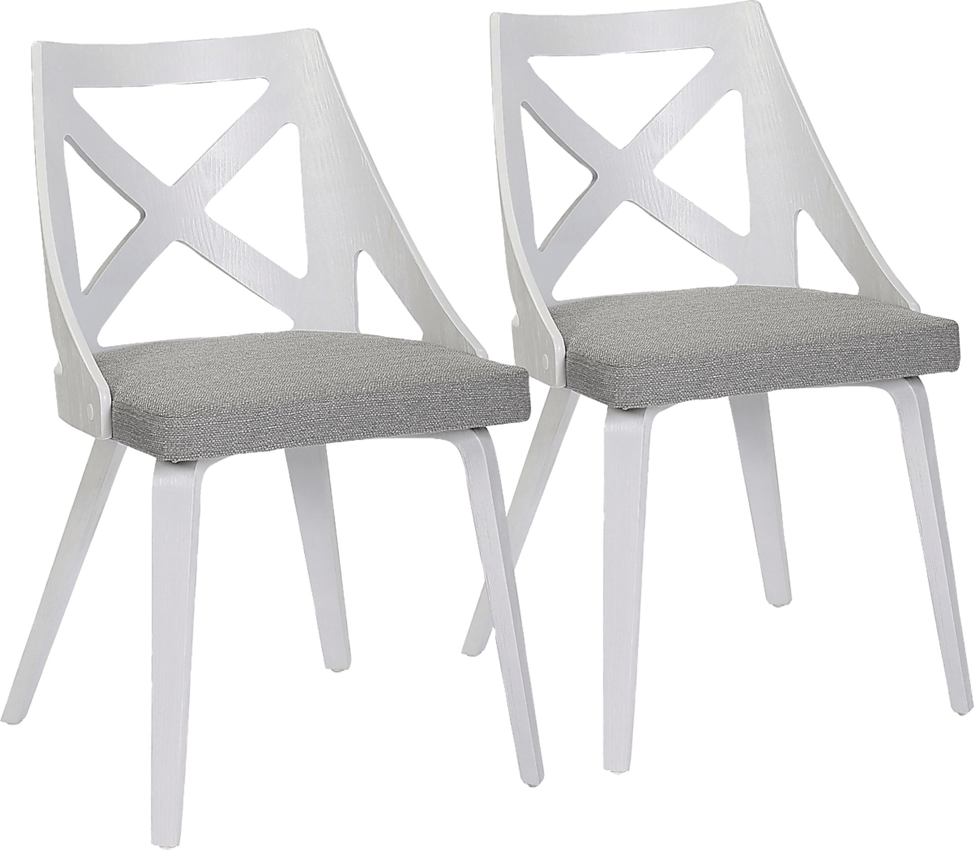 Lauber I Gray Side Chair Set of 2 - Image 1
