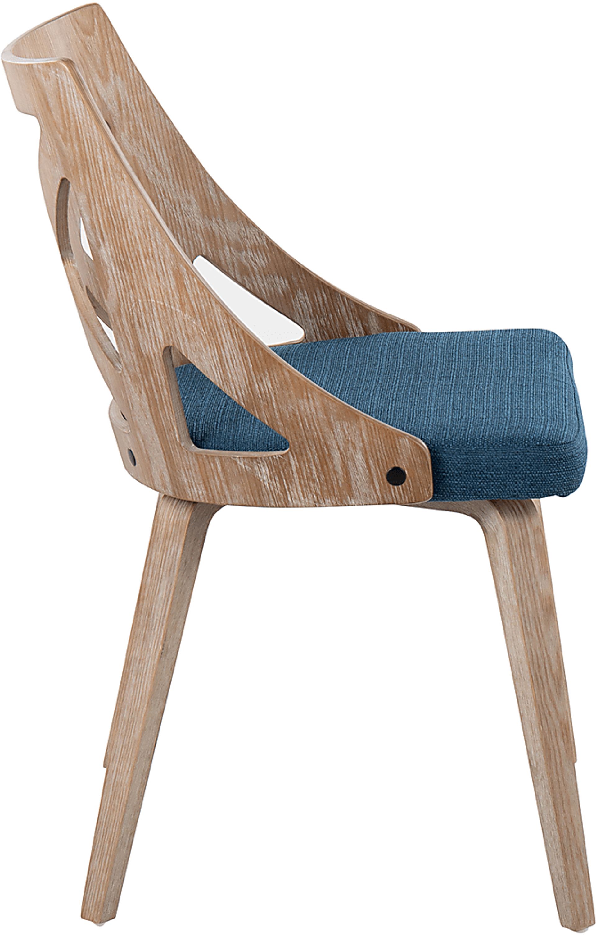 Lauber II Blue Side Chair Set of 2 - Image 2