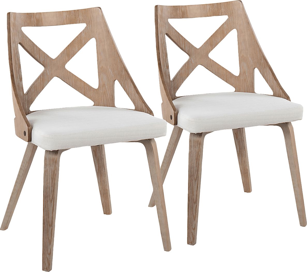 Lauber II Cream Side Chair Set of 2 Rooms To Go