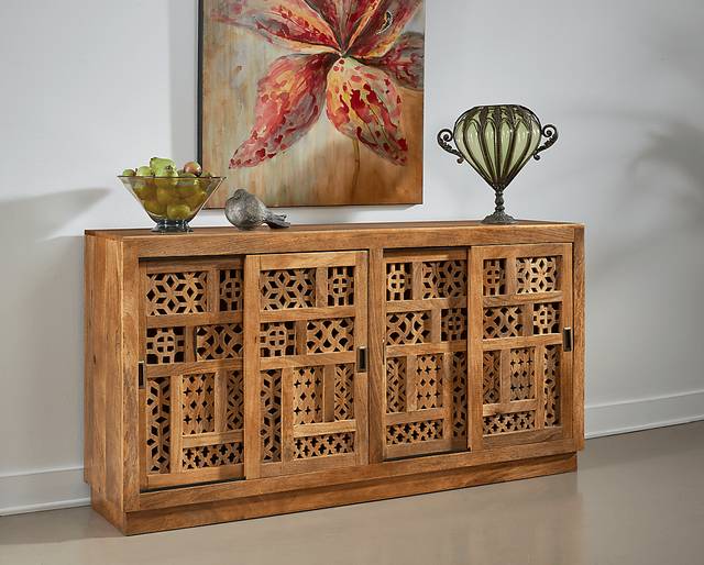 Lauderman Brown Accent Cabinet - Thumbnail - Image 2