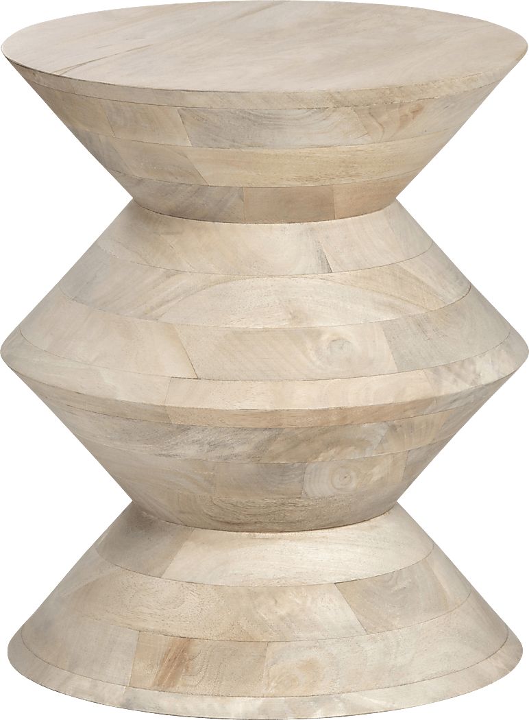 Lauhala Beige Accent Table