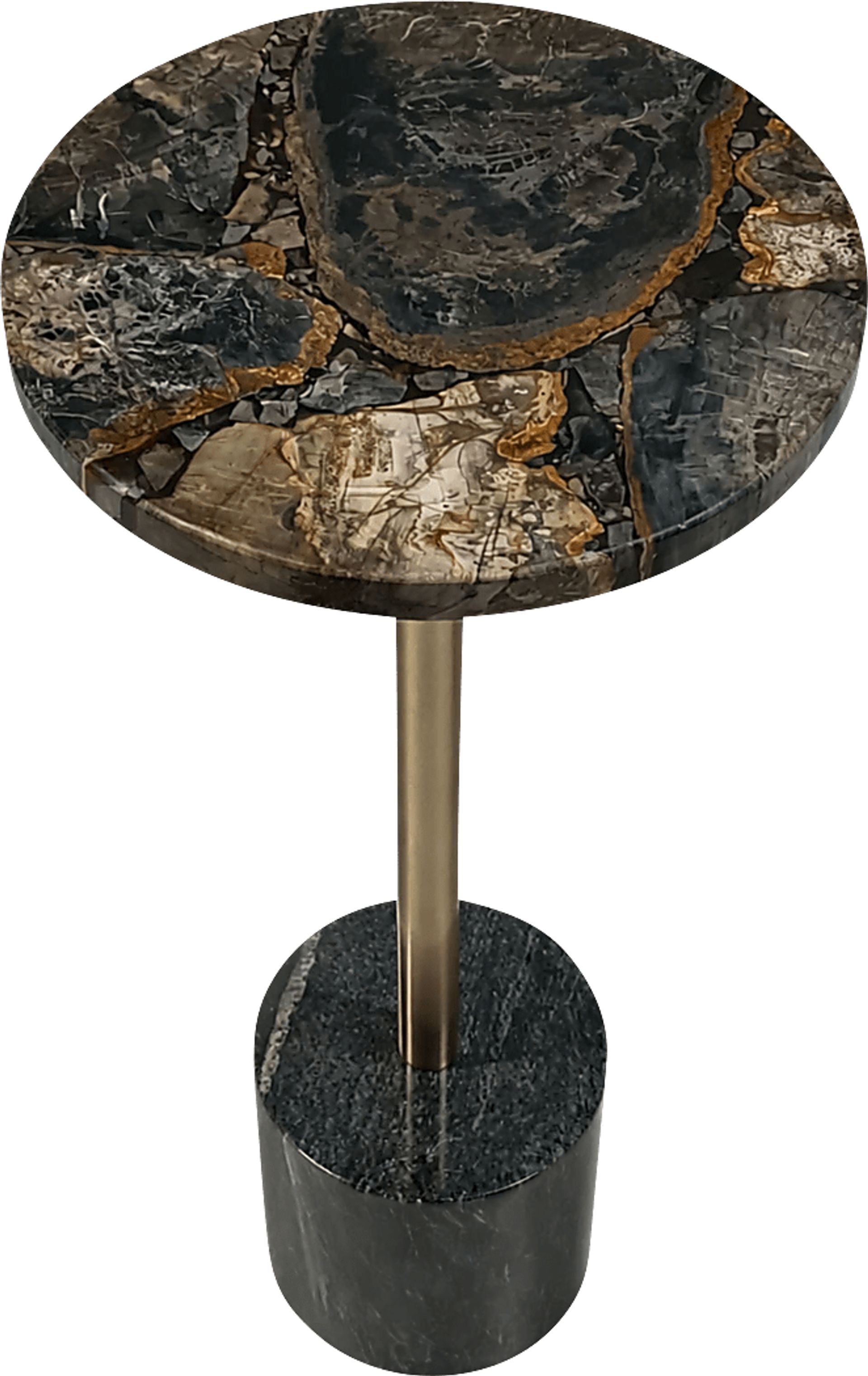 Laune Gold/Black Accent Table - Image 4