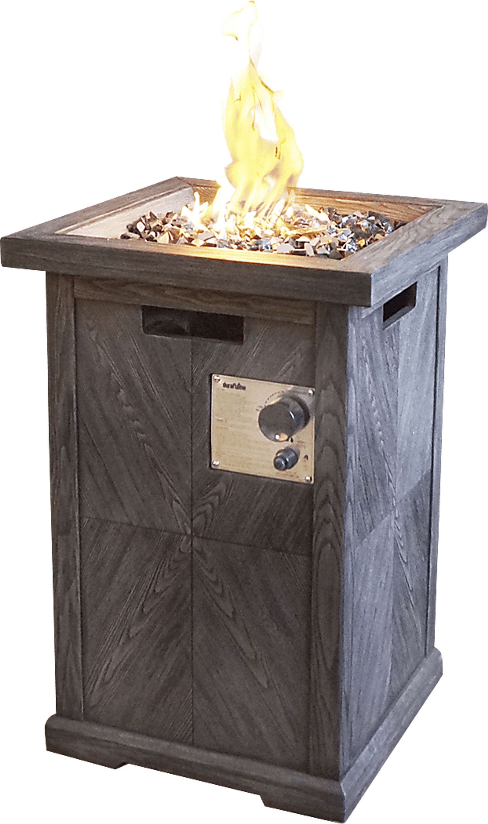 Laurel Bay Brown Outdoor 19.5 in. Square Fire Pit - Image 1