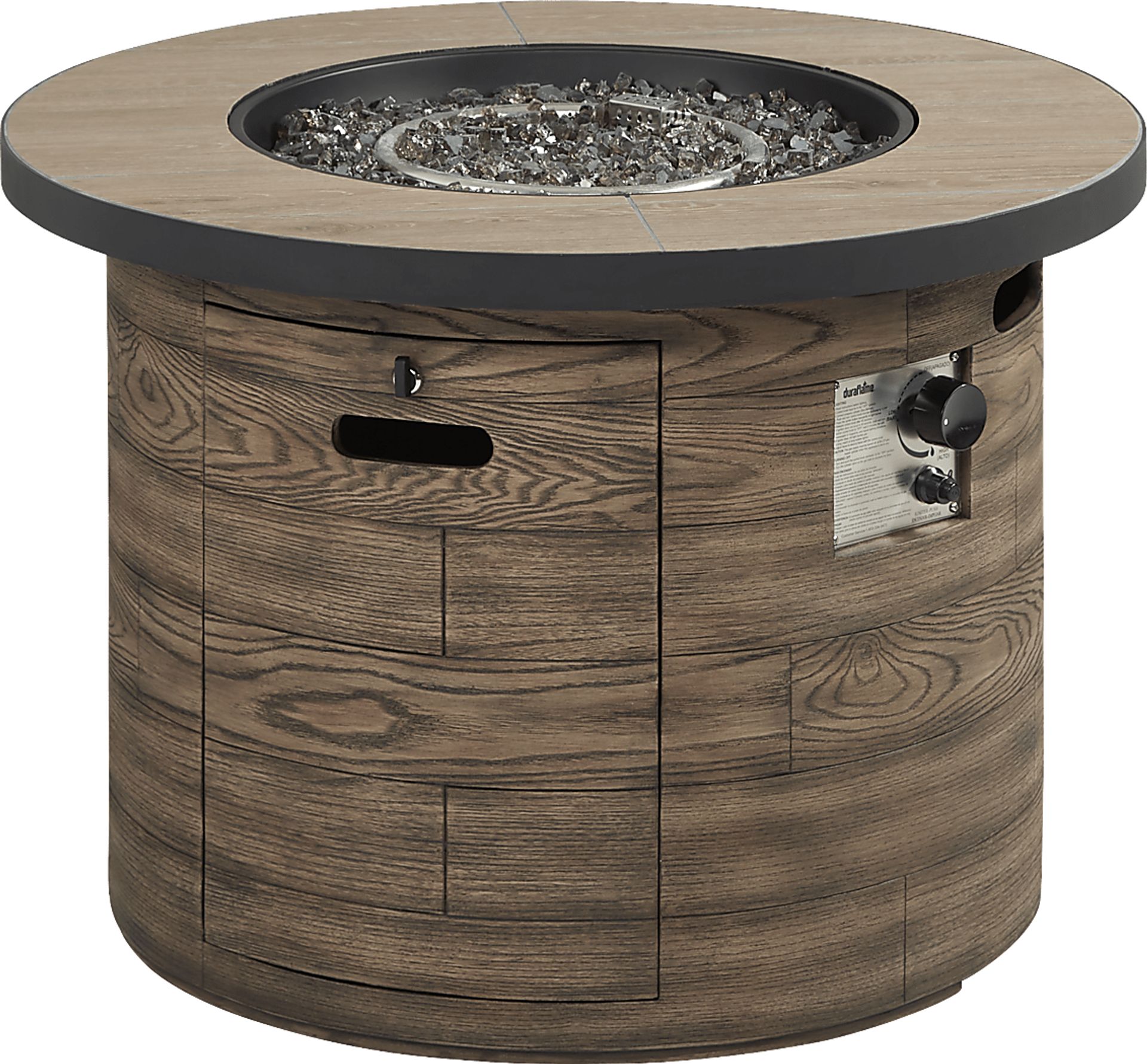Laurel Bay Brown Outdoor 42 in. Round Fire Pit - Image 3