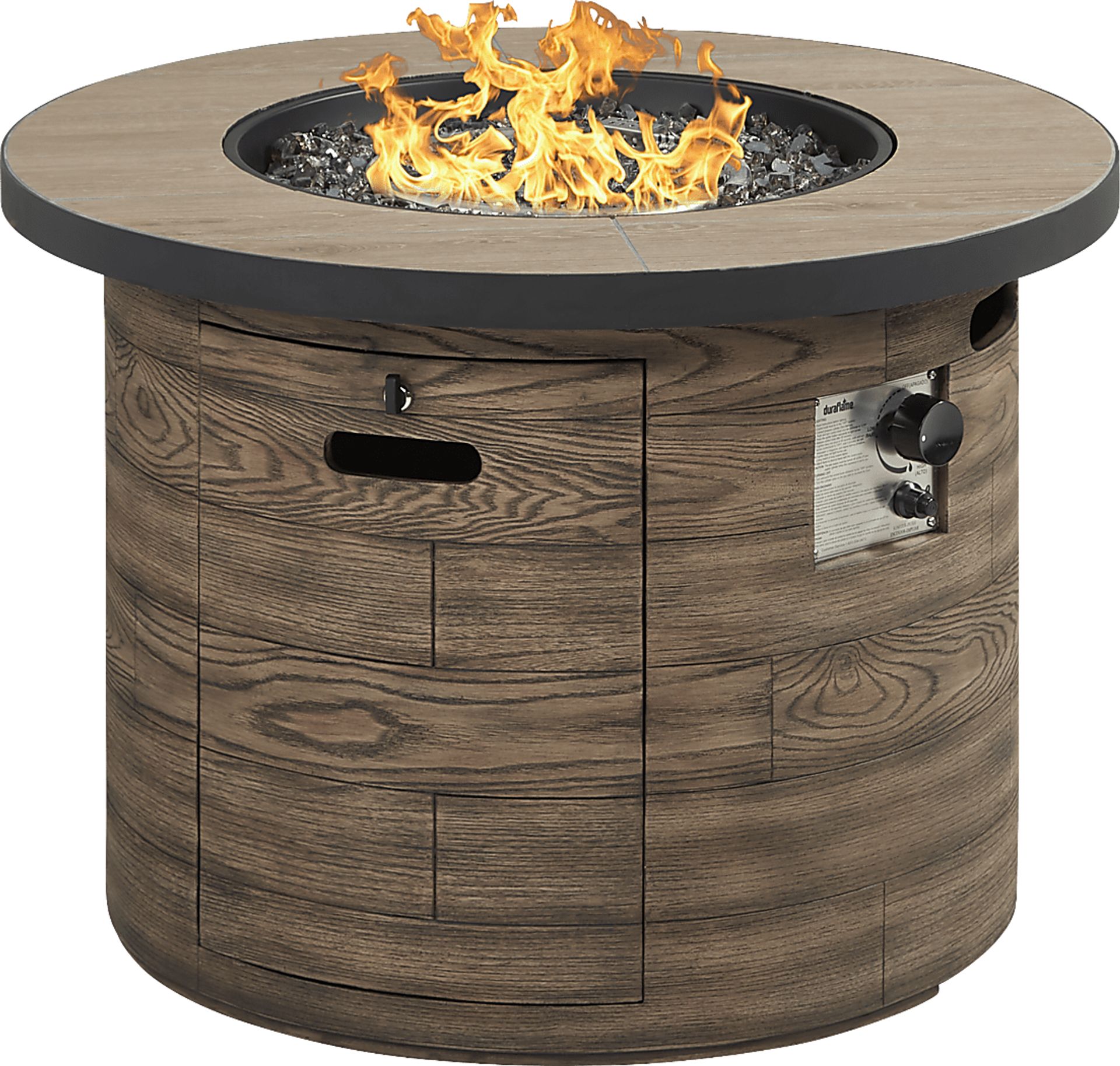 Laurel Bay Brown Outdoor 42 in. Round Fire Pit - Image 1
