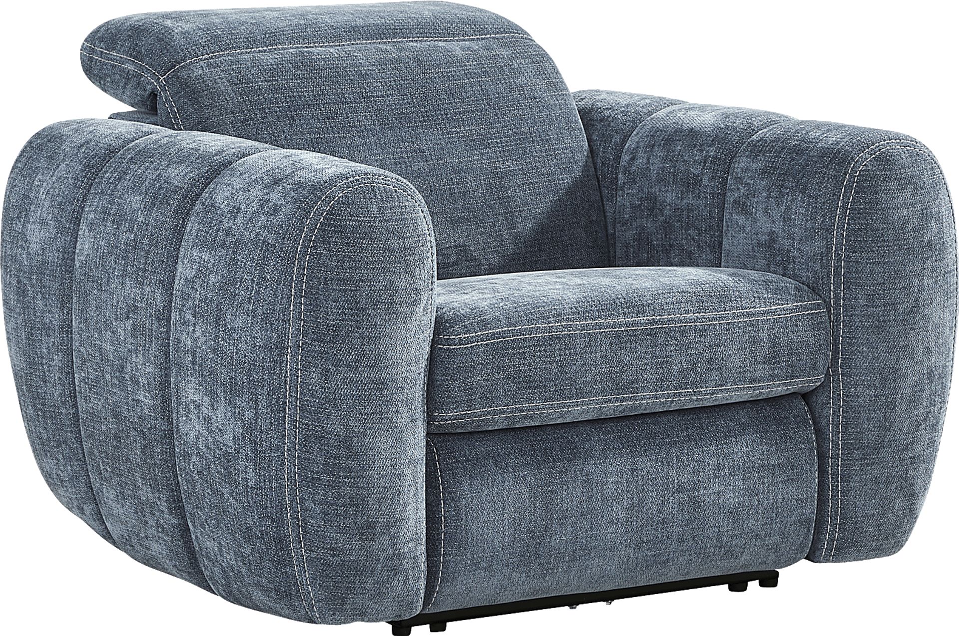 Laurel Heights Blue Dual Power Recliner - Image 3