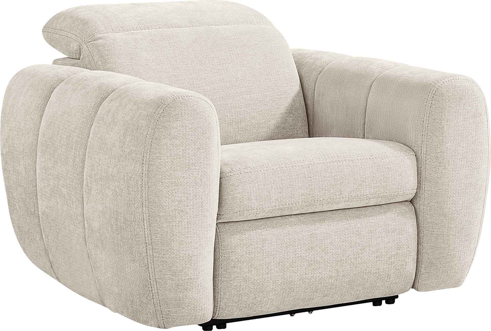 Laurel Heights Gray Dual Power Recliner - Image 3