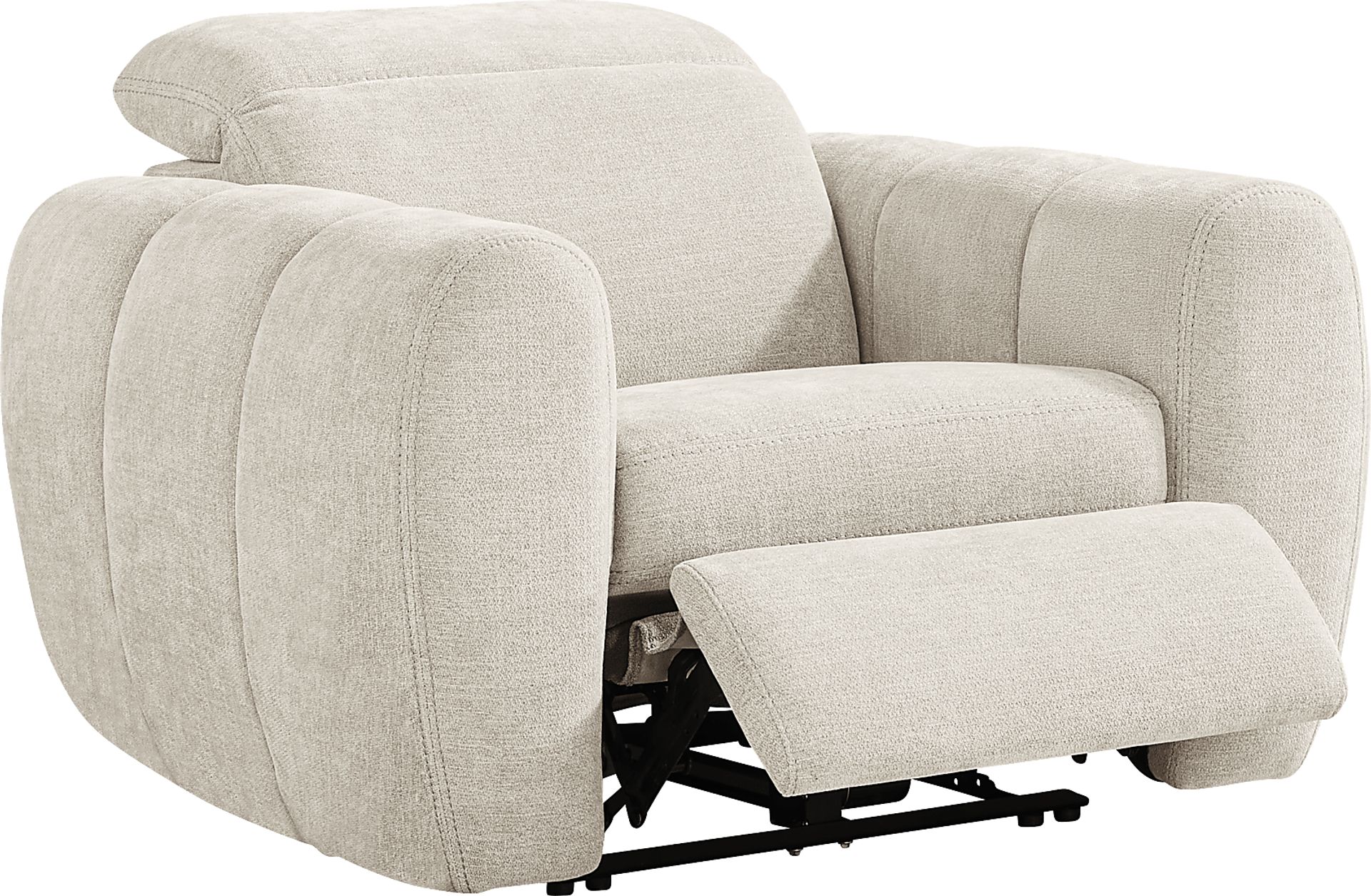 Laurel Heights Gray Dual Power Recliner - Image 1