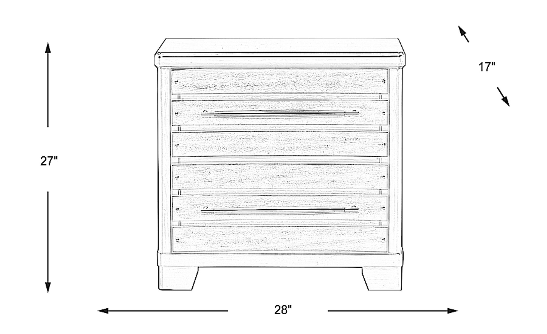 Dimension Image. Please refer to the Dimension Tab on this page for dimension details.