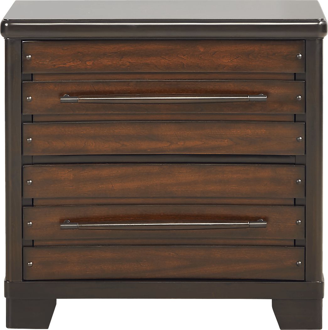 Finlay Espresso Dark Wood Nightstand - Rooms To Go