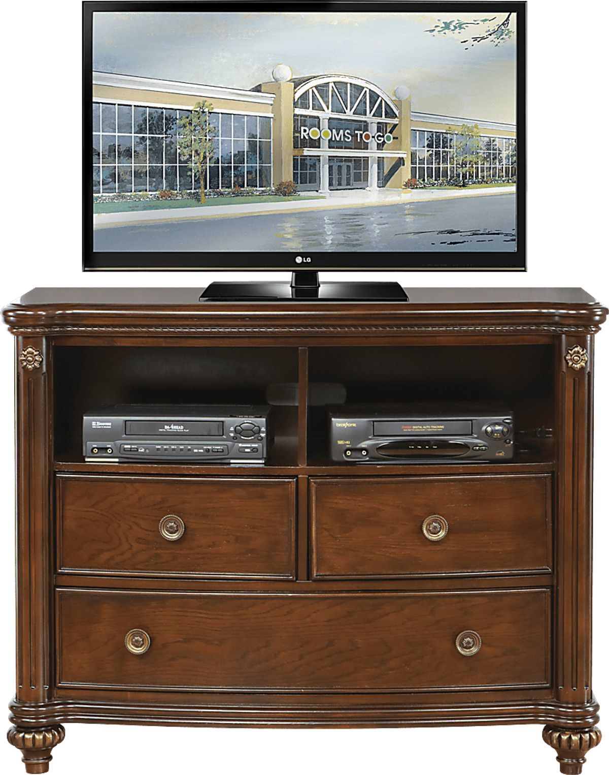 Laurel View Cherry,Dark Cherry Dark Wood Media Chest Rooms to Go